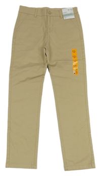 Nové - béžové chino plátěné kalhoty Denim Co.