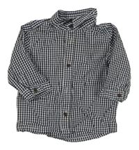 Tmavomodro-bílá kostkovaná košile Vertbaudet