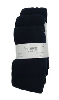 Nové - 3x - Tmavomodré punčocháče Nutmeg
