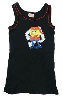 Tmavomodré tílko se SpongeBobem