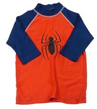 Červeno-tmaovmodré UV tričko Spiderman Marvel