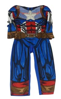 Kostým - Modro-červený overal - Captain America zn. Marvel