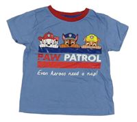 Modré tričko s Paw Patrol Nickelodeon