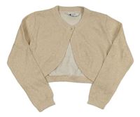 Béžové třpytivé svetrové bolerko Primark