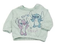 Mátová mikina se Stitchem a Angel Primark