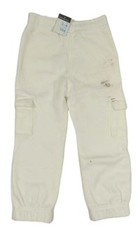 Nové - Smetanové cargo tepláky Primark