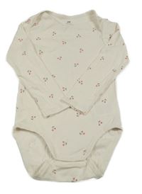 Světlebéžové body s třešněmi H&M