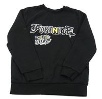 Černá mikina s nápisem - Fortnite Primark
