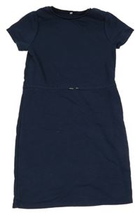 Tmavomodré teplákové šaty C&A