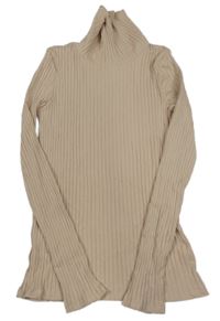 Pudrový žebrovaný rolák C&A