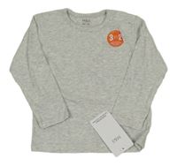 Nové - Šedé melírované triko s kapsou M&S