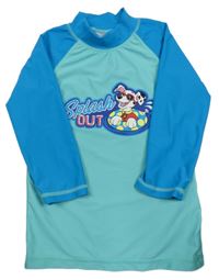 Tyrkysovo-azurové UV triko s Marshallem - Paw Patrol Nickelodeon