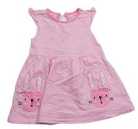 Neonově růžové šaty s králíkem Primark