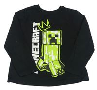 Černé triko s Minecraft PRIMARK