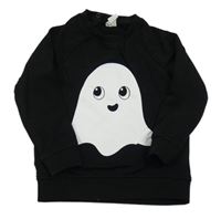 Černá mikina s duchem H&M