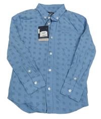 Nové - Modrá vzorovaná košile Ben Sherman
