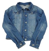 Modrá crop riflová bunda C&A