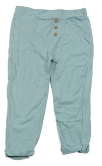 Světlemodré lehké tepláky s knoflíky 