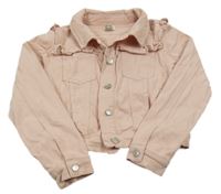 Světlerůžová crop bunda s volánky Monsoon