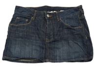 Tmavomodrá riflová sukně H&M