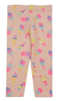 Světlerůžové legíny s barevnými zmrzlinami Primark