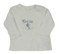 Bílé triko s nápisem Mexx