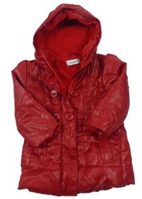 Červený šusťákový zimní kabát Early Days