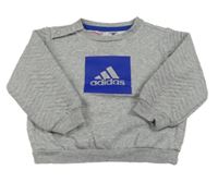 Šedá mikina s logem Adidas