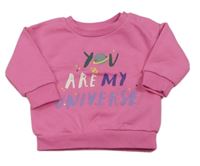 Růžová mikina s nápisem Primark