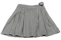 Černo-bílá vzorovaná třpytivá sukně se srdcem Primark