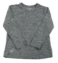 Tmavošedé melírované thermo triko Tchibo