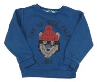 Modrá mikina s vlkem M&S