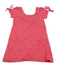 Fuchsiová šatová tunika 