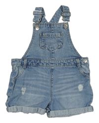 Světlemodré riflové laclové kraťasy s prošoupáním F&F