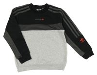 Černo-šedá mikina Adidas