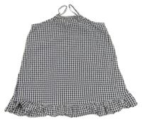 Tmavomodro-bílé kostkované šaty H&M