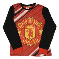 Červeno-černé pyžamové triko - Manchester United