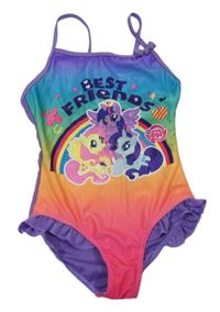 Fialovo-barevné jednodílné plavky - My Little Pony 