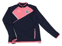 Tmavomodro-neonově růžová sportovní mikina s nápisy O´neill