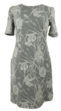 Dámské černo-bílé květované šaty Next 