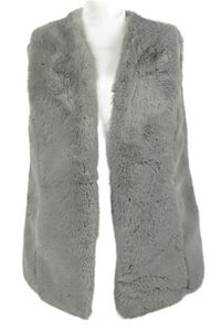 Dámská šedá kožešinová vesta Papaya 