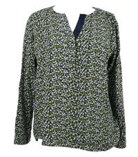 Dámská tmavomodro-zelená vzorovaná halenka Tom Tailor 