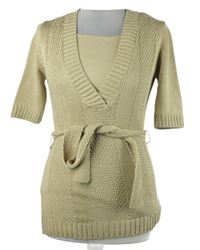 Dámský béžový svetr se všitým topem a páskem George 