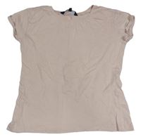 Světlerůžové crop tričko New Look