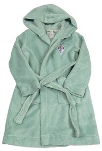 Světlemodrý chlupatý župan s Elsou a kapucí H&M