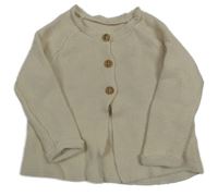 Béžový propínací svetr George