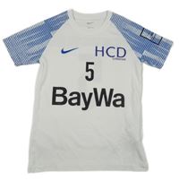 Bílo-modré sportovní funkční tričko Nike