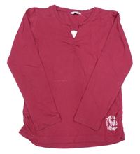 Vínové triko s motýlem Tchibo