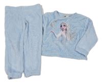 Světlemodré chlupaté pyžamo s Elsou H&M