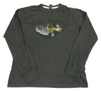 Šedé triko s autem Zara